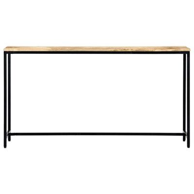 Konsolipöytä 140x35x76 cm täysi karkea mangopuu