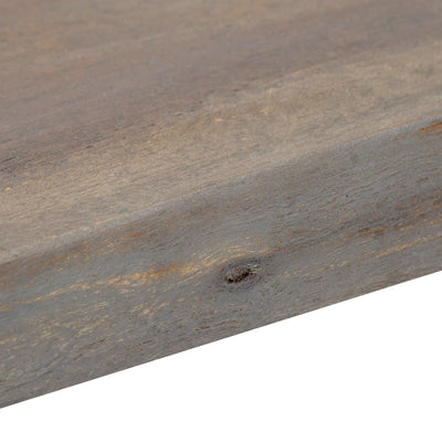 Konsolipöytä harmaa 115x35x76 cm akaasiapuu ja rauta