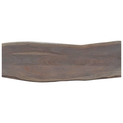 Konsolipöytä harmaa 115x35x76 cm akaasiapuu ja rauta
