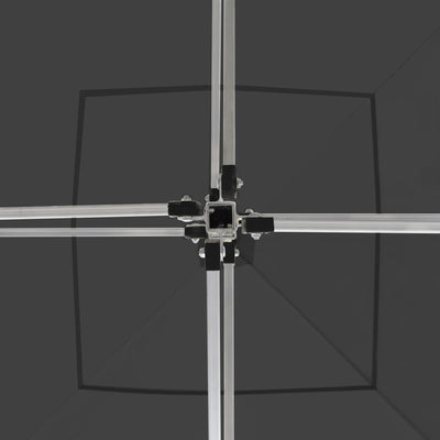 Kokoontaittuva juhlateltta alumiini 3x3 m antrasiitti