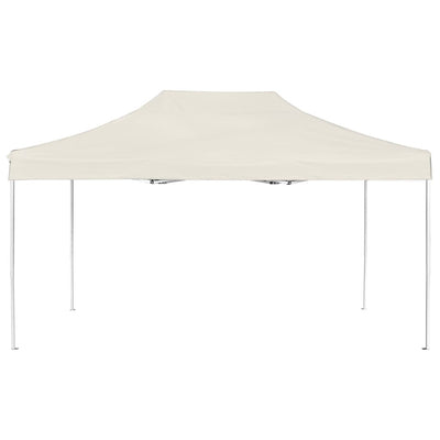 Kokoontaittuva juhlateltta alumiini 4,5x3 m kerma