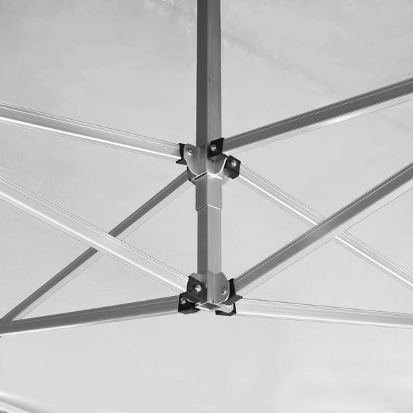 Valkoinen kokoontaittuva juhlateltta alumiini Bujiana 4,5x3 m