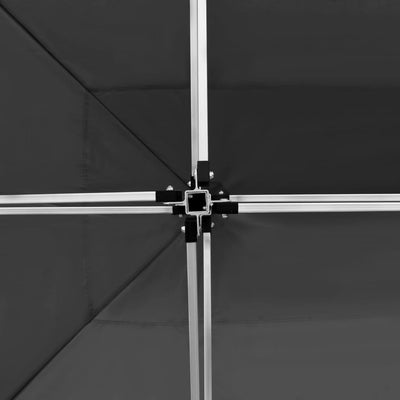 Kokoontaittuva juhlateltta seinillä alumiini 4,5x3m antrasiitti