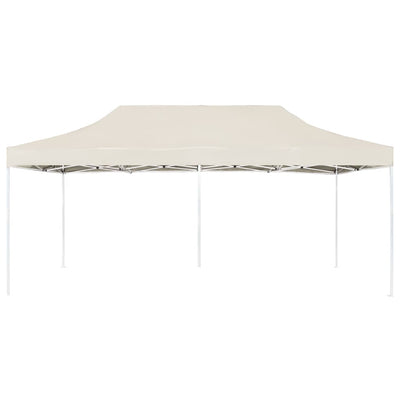 Kokoontaittuva juhlateltta alumiini 6x3 m kerma
