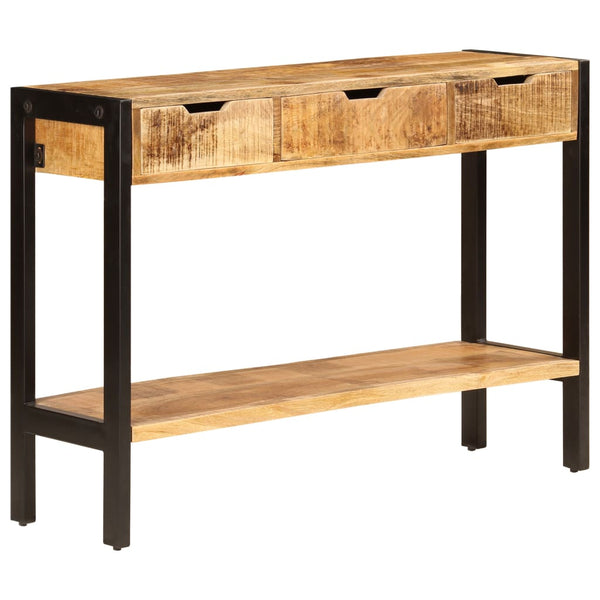 Senkki 3 laatikolla 110x35x75 cm kiinteä mangopuu