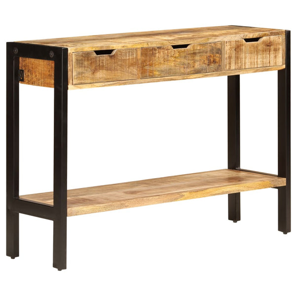 Senkki 3 laatikolla 110x35x75 cm kiinteä mangopuu