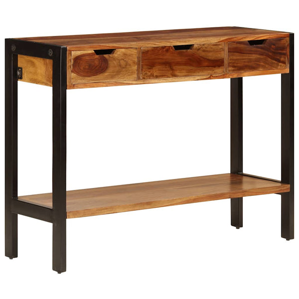 Senkki 3 laatikolla 110x35x75 cm kiinteä akaasiapuu