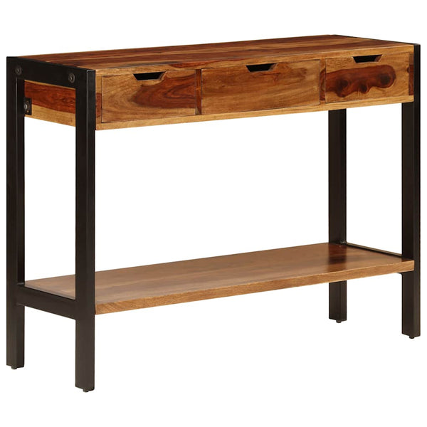 Senkki 3 laatikolla 110x35x75 cm kiinteä akaasiapuu