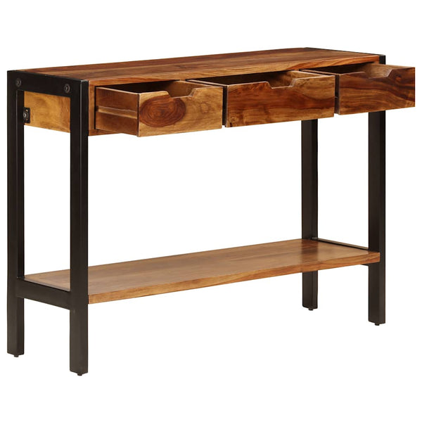 Senkki 3 laatikolla 110x35x75 cm kiinteä akaasiapuu