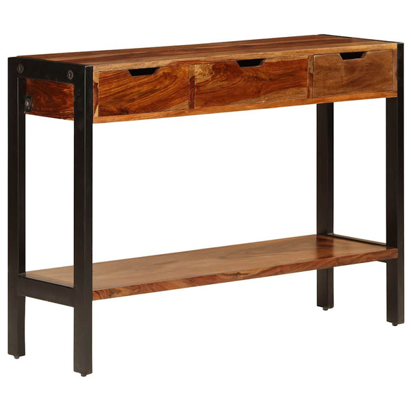 Senkki 3 laatikolla 110x35x75 cm kiinteä akaasiapuu