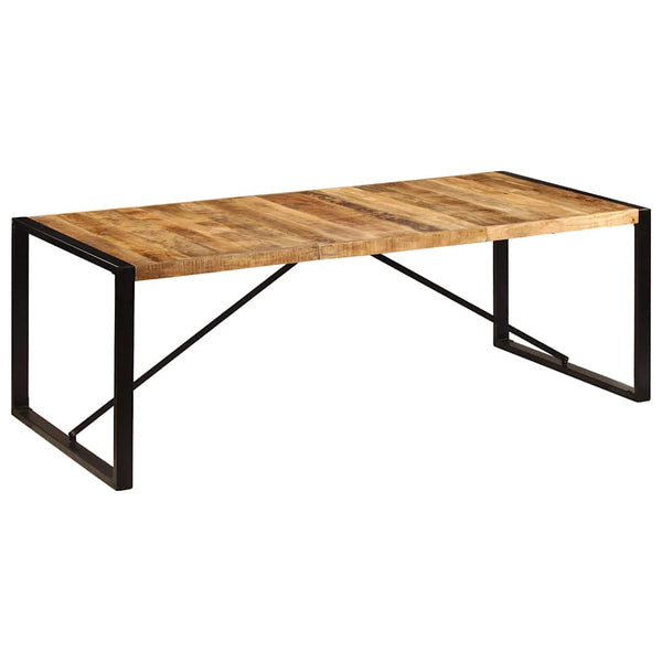 Ruokapöytä 220x100x75 cm kiinteä mangopuu