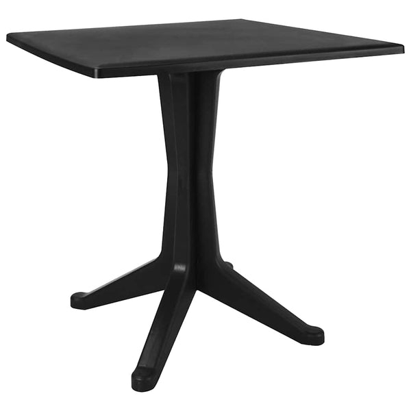 Puutarhapöytä antrasiitti 70x70x71,7 cm muovi