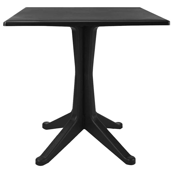 Puutarhapöytä antrasiitti 70x70x71,7 cm muovi