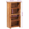 Kirjahylly 50x30x100 cm massiivipuu