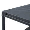 Varastohylly 100 kg 60x30x138 cm musta muovi