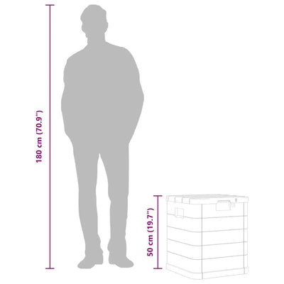 Vaaleanharmaa puutarhan varastoarkku Maur 90 l