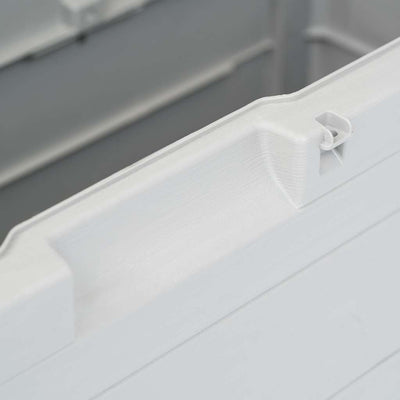 Vaaleanharmaa puutarhan varastoarkku Maur 280 L