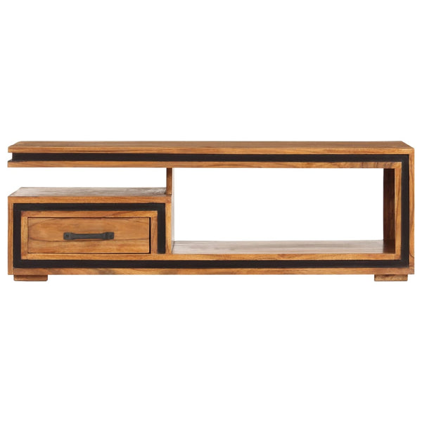 Sohvapöytä 100x45x33 cm täysi akaasiapuu