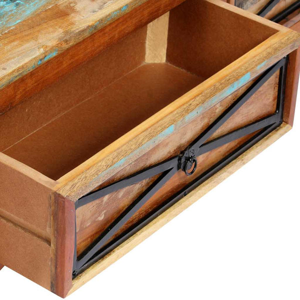 TV-taso 120x30x40 cm täysi kierrätetty puu