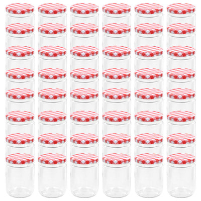 Valkopunaisilla lasiset hillopurkit Iroteiu 230 ml (48 kpl)