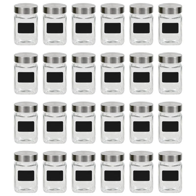 Säilytyspurkit tarroilla Nils 300 ml (24 kpl)