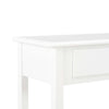 Sivupöytä 110x35x80 cm MDF valkoinen