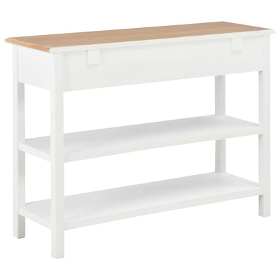 Senkki valkoinen 110x35x80 cm MDF