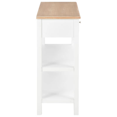Senkki valkoinen 110x35x80 cm MDF