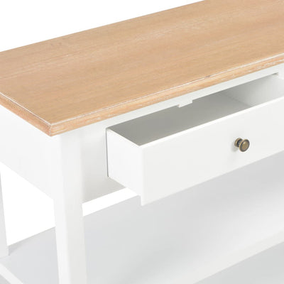 Senkki valkoinen 110x35x80 cm MDF