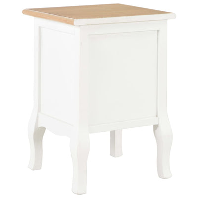 Yöpöytä 2kpl MDF 35x30x49 cm valkoinen