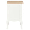 Yöpöytä 2kpl MDF 35x30x49 cm valkoinen