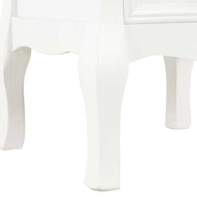 Yöpöytä 2kpl MDF 35x30x49 cm valkoinen
