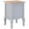 Yöpöydät 2kpl MDF 35x30x49 cm harmaa
