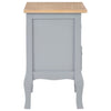 Yöpöydät 2kpl MDF 35x30x49 cm harmaa