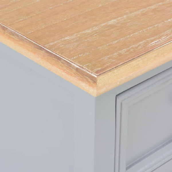 Yöpöydät 2kpl MDF 35x30x49 cm harmaa