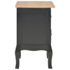 Yöpöydät 2kpl MDF 35x30x49 cm musta