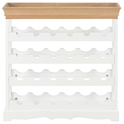 Viinikaappi valkoinen 70x22,5x70,5 cm MDF