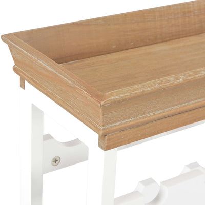 Viinikaappi valkoinen 70x22,5x70,5 cm MDF