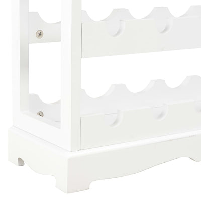 Viinikaappi valkoinen 70x22,5x70,5 cm MDF