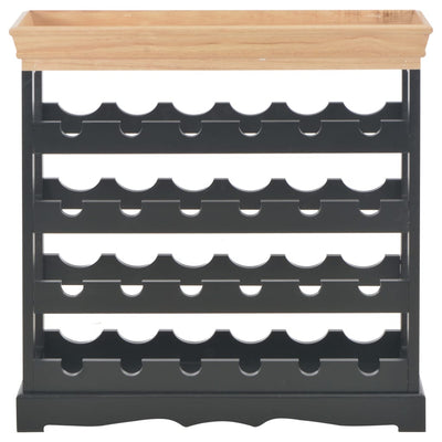 Viinikaappi musta 70x22,5x70,5 cm MDF