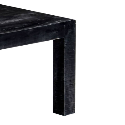 Sohvapöytä musta 110x50x35 cm täysi mangopuu