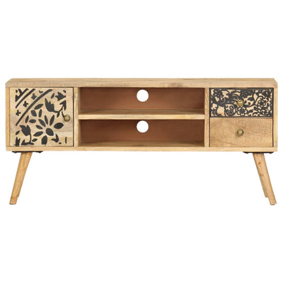 TV-taso 100x30x45 cm täysi mangopuu