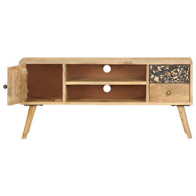 TV-taso 100x30x45 cm täysi mangopuu