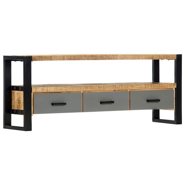 TV-taso 130x30x50 cm täysi mangopuu