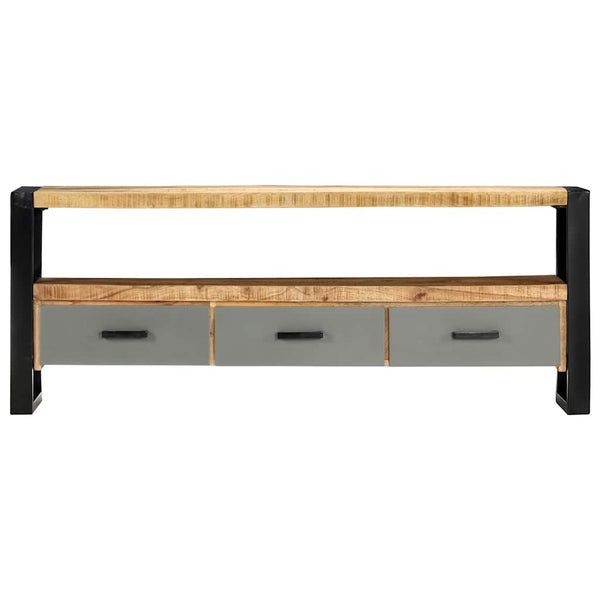 TV-taso 130x30x50 cm täysi mangopuu