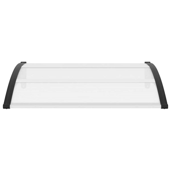 Musta ja läpinäkyvä ovikatos Morgovan 120x75cm (pc)