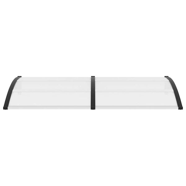 Musta ja läpinäkyvä ovikatos Morgovan 200x75cm (pc)