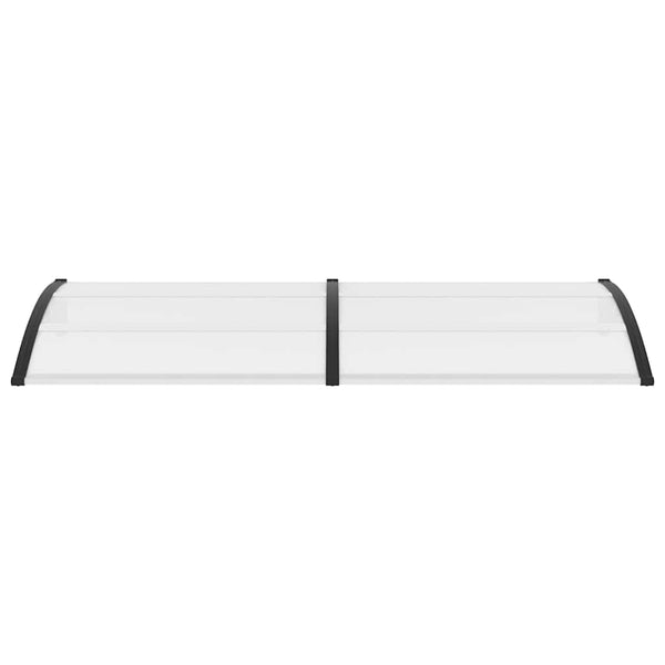 Musta ja läpinäkyvä ovikatos Morgovan 240x75cm (pc)