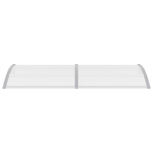 Harmaa ja läpinäkyvä ovikatos Morgovan 240x75cm (pc)