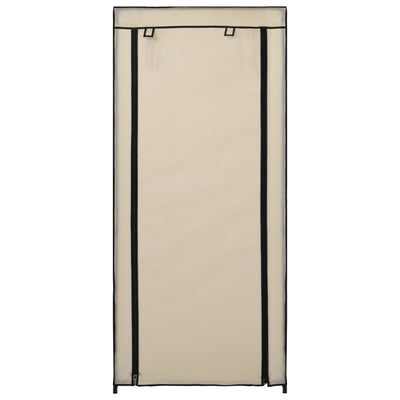 Kenkäkaappi suojalla kerma 58x28x106 cm kangas